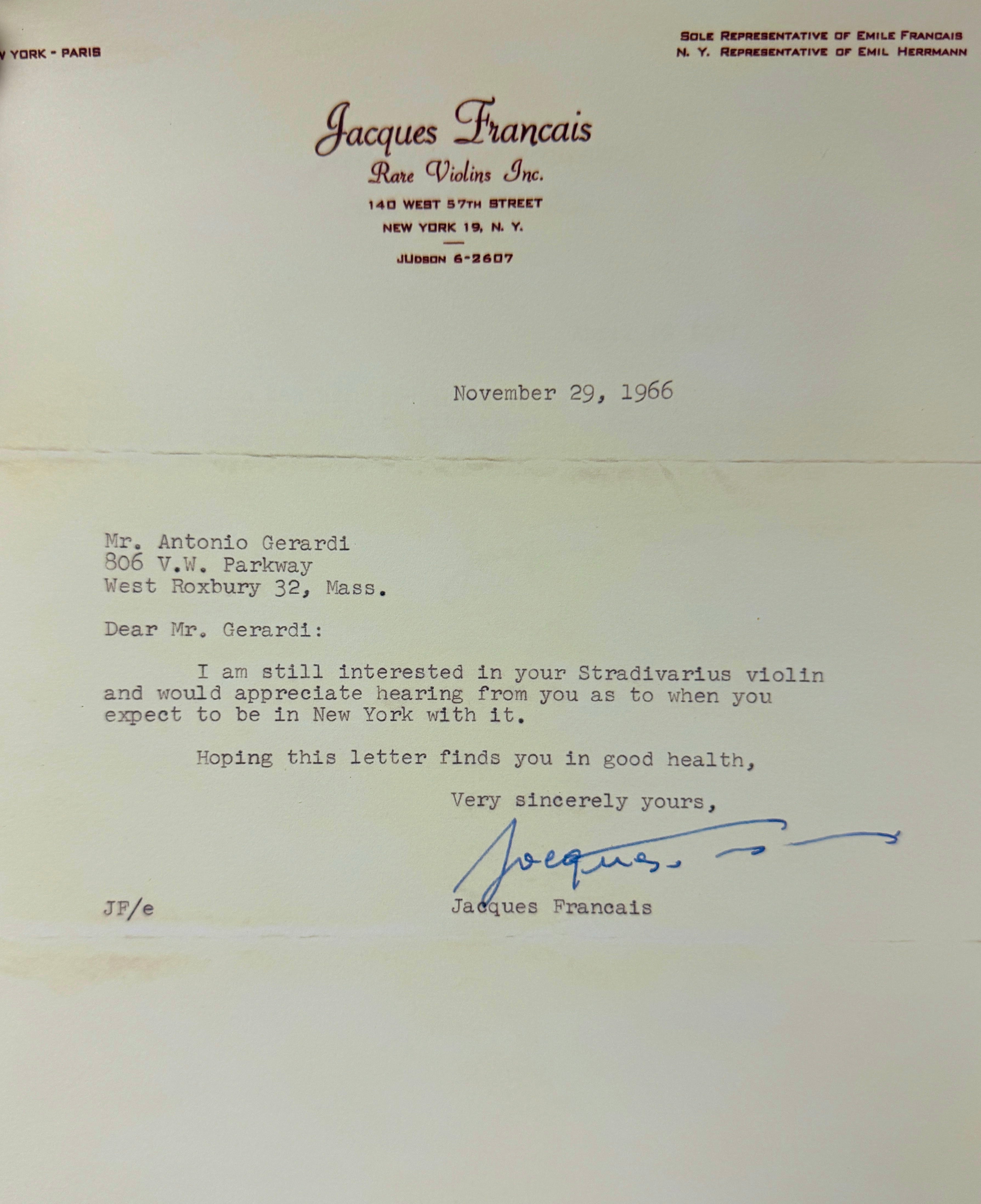 Antonio Stradivari, Cremona, 1737, the 'McKay'