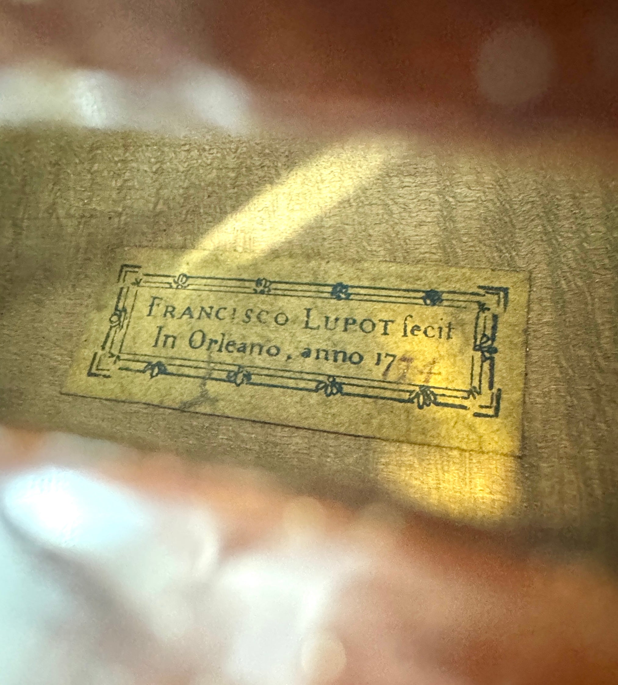French Violin, Labeled "Nicolas Lupot, Orleans, 1774"