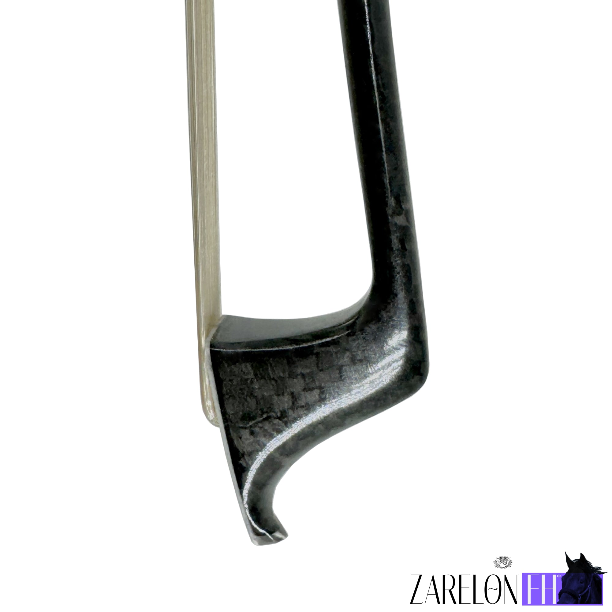 thumbnail image 2 of WinsterBow Carbon Fiber Cello Bow 4/4 - Unbleached Black Horse Hair Art No.VCB108 2 of 13